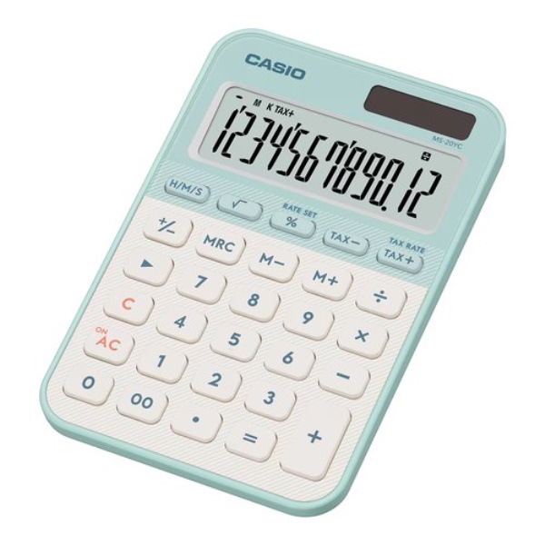 Calcolatrice Casio MS 20YC LG W EP MS SERIES Light green