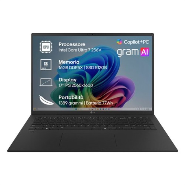 Notebook Lg 17Z90TL G AU75DN GRAM Obsidian black