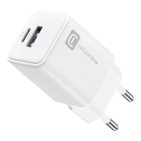 Caricabatterie Cellular Line ACHUSB2GAN30WTABW MULTIPOWER DUAL PORT 30