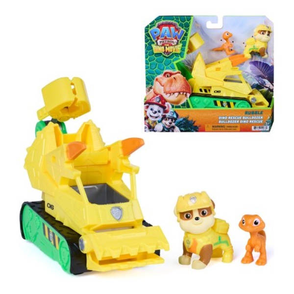 Set personaggio Spin Master 6075771 DINO MOVIE PAW PATROL Bulldozer co