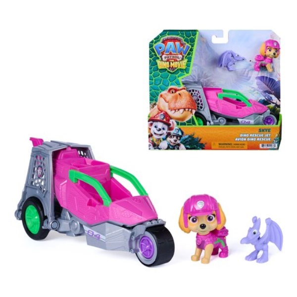 Set personaggio Spin Master 6075758 DINO MOVIE PAW PATROL Rescue jet c
