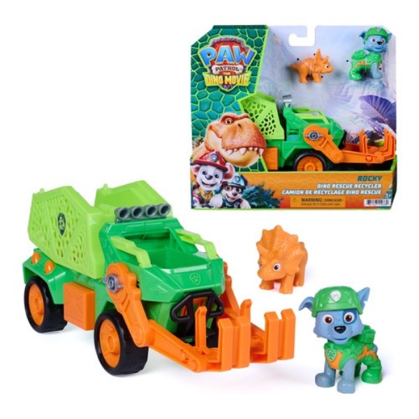 Set personaggio Spin Master 6075772 DINO MOVIE PAW PATROL Veicolo racc
