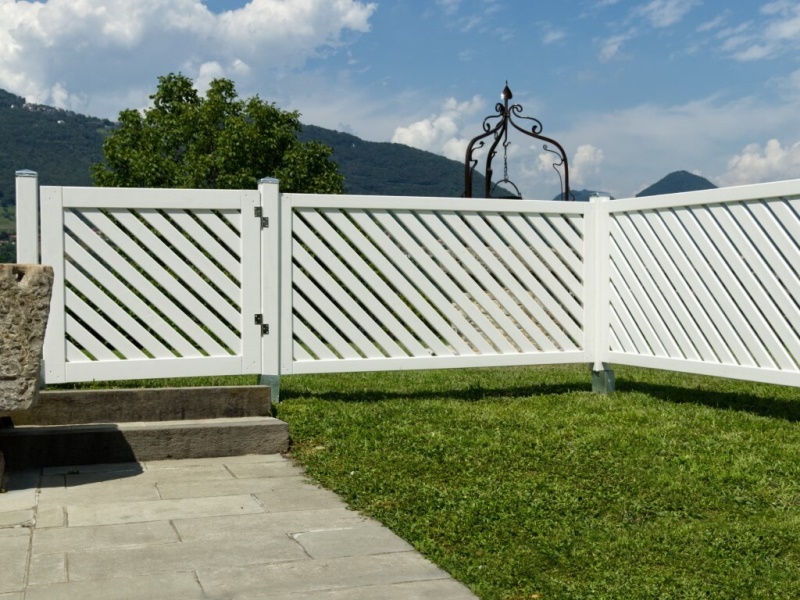 Esterni da vivere Recinzione Selenia 180x90 BIANCO bordure e steccati