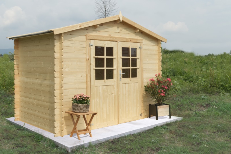 Esterni da vivere Casetta Astrid Cm 300x300 casette in abete grezzo