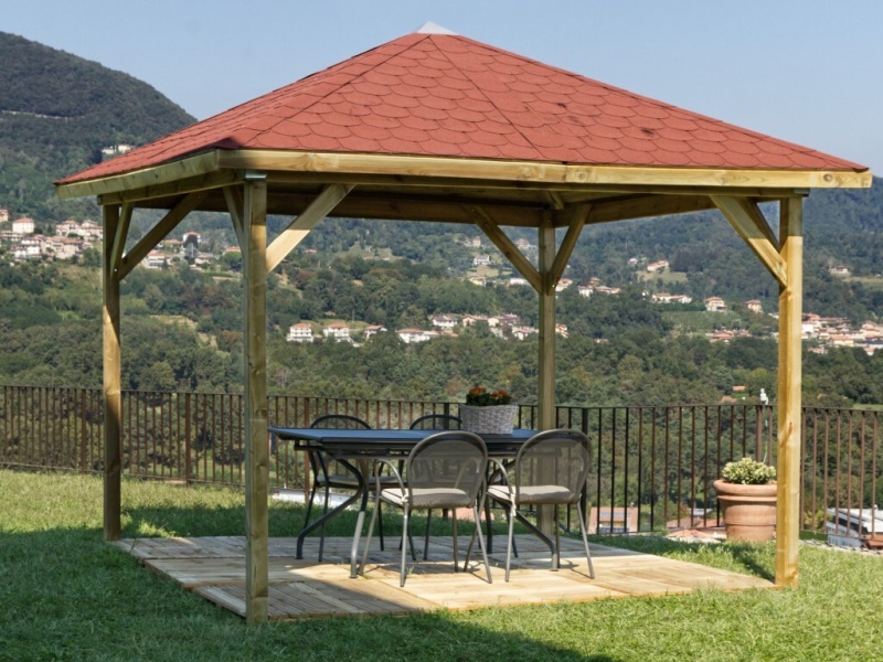 Esterni da vivere Gazebo Etna 315X315 pergole gazebo e carport
