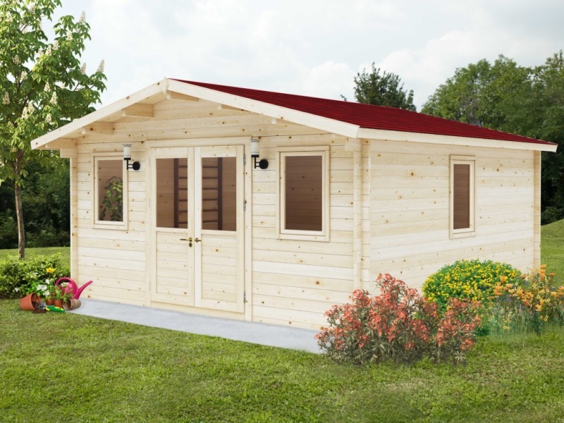 Esterni da vivere Casetta Lavinia Cm 500X500 casette in abete grezzo