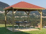 Edv casette - Esterni da vivere Gazebo Etna 315X315