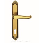 Maniglie porta coppia su placca py85 Ghidini 44394088506 LADY Ottone f