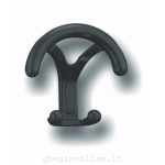 GHIDINI - Porta abiti da parete Nylon  120 x 53 x h. 118 mm Nero Lucido Dumbo