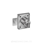 MERONI - SERRATURA applicare per antine DX o SX cilindro a spine in ottone nichelato scatola in ottone 35x40