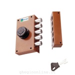 MOTTURA - SERRATURA LATERALE C/POMOLO DESTRA VERNICIATA BRONZO POMPA 50 CILINDRO DIAM.34