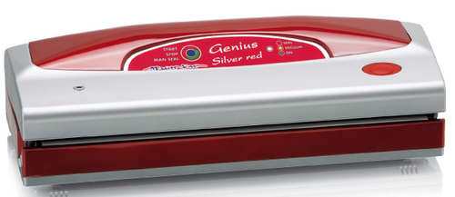 Magic Vac Genius Silver macchina per sottovuoto 800 mbar Rosso, Argento