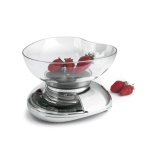 LAICA - Laica LC7107, Bilancia da cucina meccanica, 3 kg, 20 g, Cromo, Superficie piana, Ovale