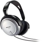 PHILIPS - Philips Cuffia TV con filo per interni SHP2500/10, Cuffie, Padiglione auricolare, MUSICA, Nero, Argento, 6 m, Cina