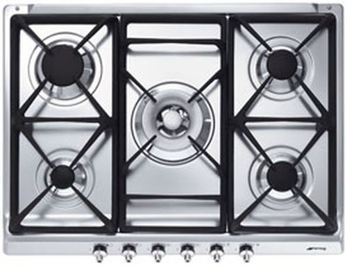 Smeg SE70SGH-5 Acciaio inossidabile Da incasso Gas 5 Fornello(i)