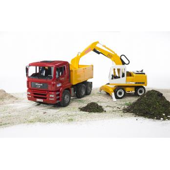Mezzo cantiere Bruder 02425 Pala meccanica Fiat