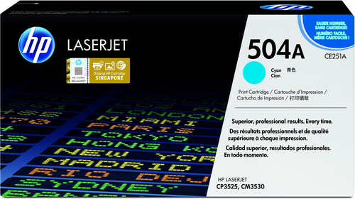 HP Cartuccia Toner originale ciano LaserJet 504A