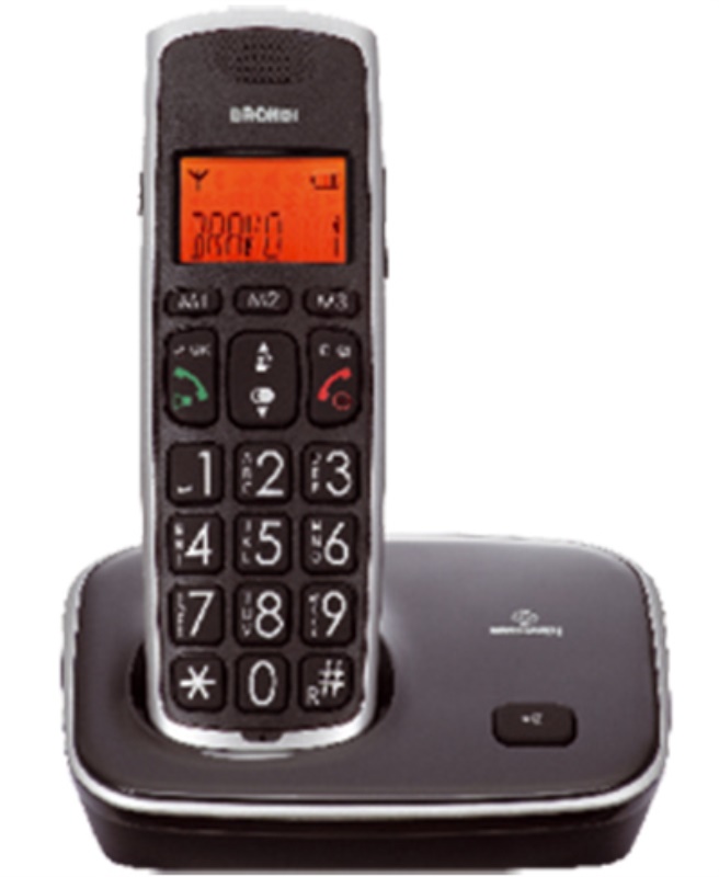 Brondi Bravo Gold Telefono DECT Identificatore di chiamata Nero