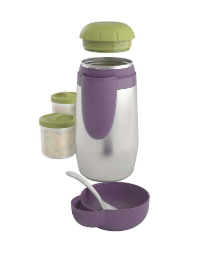 Chicco 60181000000 piccolo contenitore per cibo Verde, Viola