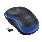 LOGITECH - Logitech LGT-M185B, Ambidestro, Ottico, RF Wireless, 1000 DPI, Nero, Blu