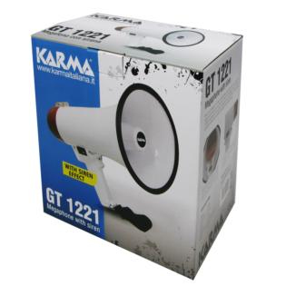 Megafono Karma Gt 1221 Mini 10W White e Red White e Red