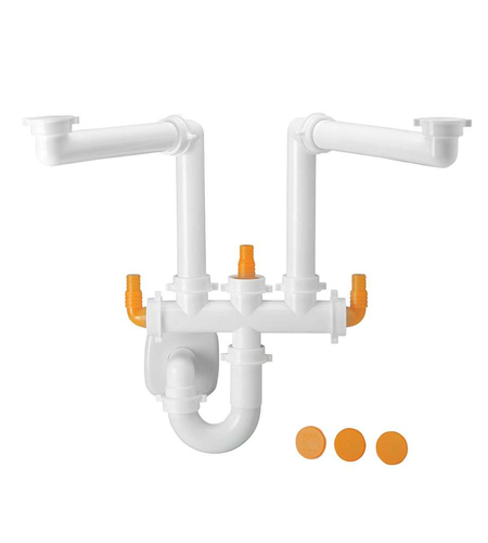 Sifone scarico Lira S0285 SPAZIO 2 Bianco