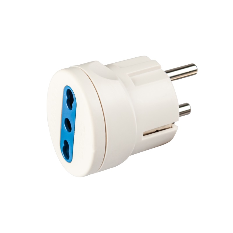 Poly Pool PP0451 adattatore per presa di corrente Tipo L (IT) Universale Blu, Bianco
