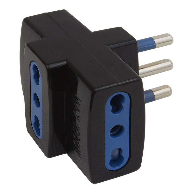 Poly Pool PP0452.1 adattatore per presa di corrente Tipo L (IT) Universale Nero, Blu