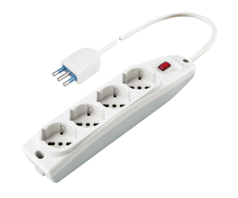Poly Pool PP0421 prolunghe e multiple 1,5 m 4 presa(e) AC Interno Bianco