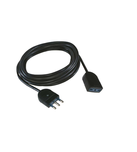 Prolunga elettrica Scame PP0385 1R (16A 2P+T)  Nero