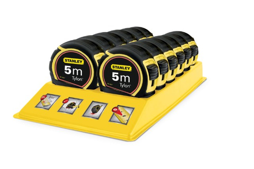Stanley 0-30-697 rotella metrica 5 m Nero, Giallo