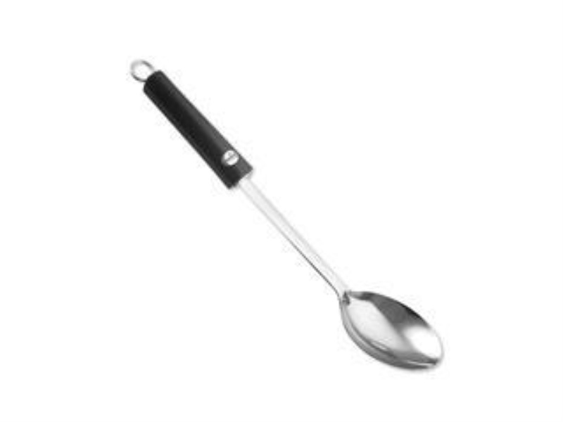 Ghidini Cipriano 1731 cucchiaio Cucchiaio da cottura Nylon, Acciaio inossidabile Nero, Acciaio inossidabile 1 pz