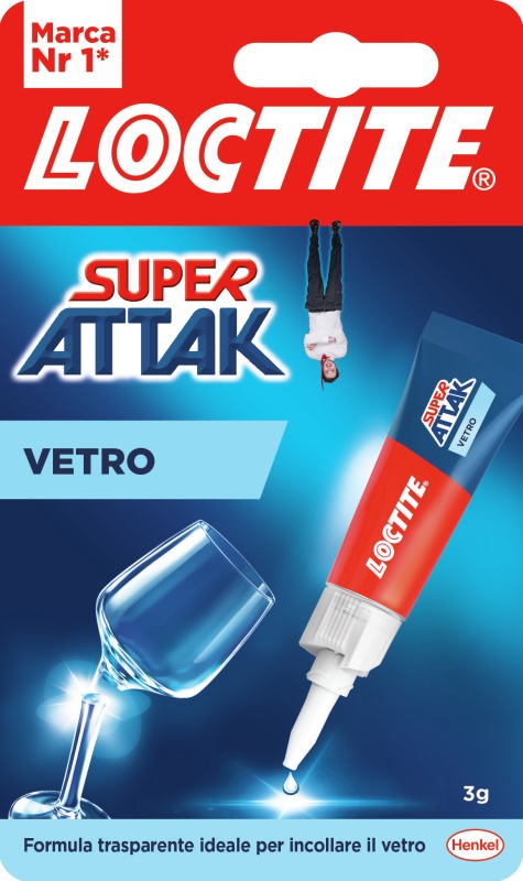Loctite Super Attak Vetro Liquido Adesivo per contatto 3 g