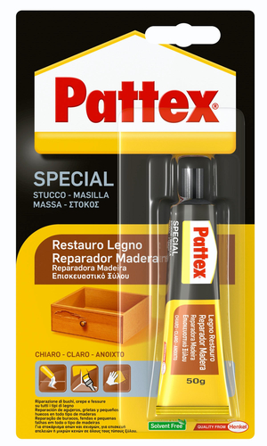 Pattex Legno Restauro Chiaro 50g Pasta