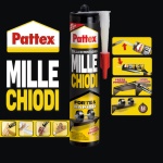 Henkel - Pattex Millechiodi Forte & Rapido 400g, Gel, Adesivo in acrilico, Siringa, 400 ml