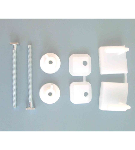 Set cerniere sedile WC Idro Bric 051424 Pvc Bianco