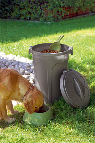 Kerbl 82268 contenitore e sacchetto di conservazione per cibo per animali domestici Contenitore per la conservazione del cibo per animali domestici Plastica Grigio