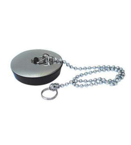 Tappo scarico Idro Bric L060931 con catenella  Nero e Cromo