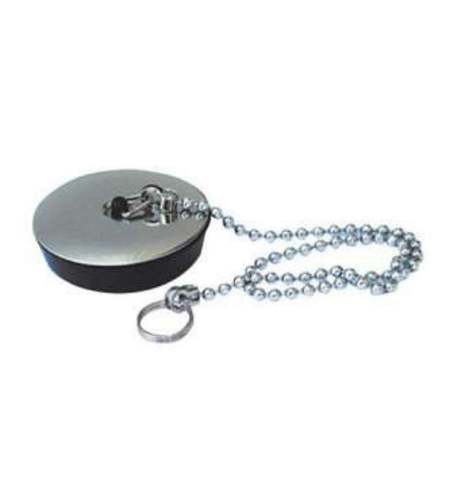 Tappo scarico Idro Bric L060940 Con Catenella Nero e Cromo