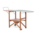 FOPPAPEDRETTI - Foppapedretti Asso, Asse da stiro completo, Alluminio, Cotone, Poliestere, Ferro a vapore, Nero, Noce, Monocromatico, Grigio, Bianco