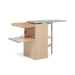 FOPPAPEDRETTI - Foppapedretti LoStiro, Asse da stiro completo, Alluminio, Cotone, Poliestere, Ferro da stiro a secco e a vapore, Metallico, Bianco, Monocromatico, Grigio, Bianco