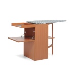 FOPPAPEDRETTI - Foppapedretti LoStiro, Asse da stiro completo, Alluminio, Cotone, Poliestere, Ferro da stiro a secco e a vapore, Legno, Monocromatico, Grigio, Bianco