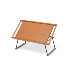 FOPPAPEDRETTI - Foppapedretti Vassoio Leggio Breakfast Noce, Vassoio da letto, Rettangolo, Faggio, MDF, Metallo, Nylon, Nero, Noce, 2 gamba/gambe, Breakfast