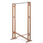 FOPPAPEDRETTI - Foppapedretti Appendiabiti Snake 90 Noce, Da terra, Faggio, Noce, Metallo, Plastica, Metallico, Moderno