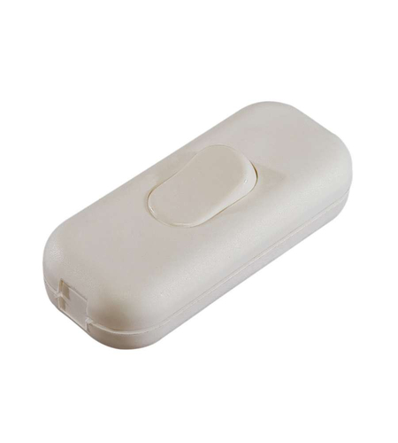 Pulsante cavo elettrico Poly Pool PP0474 Unipolare Terminale Bianco