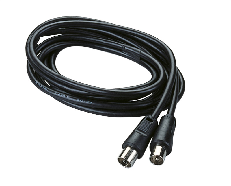 Poly Pool PP0620 cavo coassiale 2 m F Plug Nero