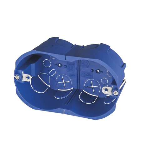 Scatola derivazione Poly Pool PP0523 per placche incasso Azzurro