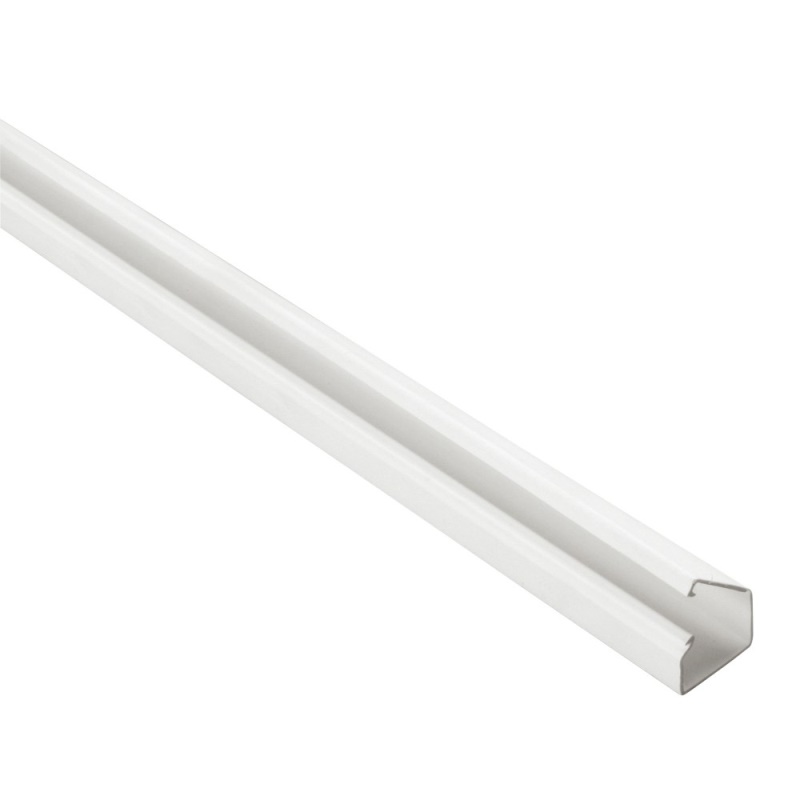 Canalina elettrica Poly Pool PP0223 Piatta 1 Via Adesiva Bianco Bianco