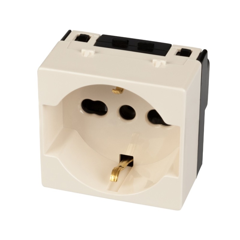 Poly Pool PP0101 presa energia Tipo L Avorio