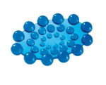Gedy - Gedy Portasapone Spot azzurro, Blu, PVC, Lavandino, Libera installazione, 127 mm, 87 mm